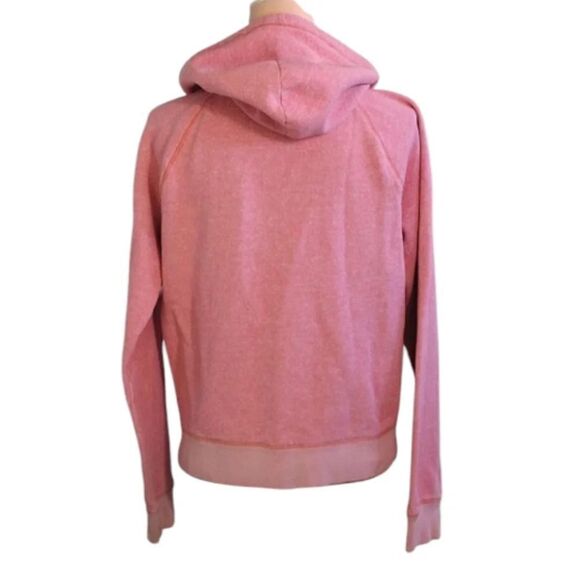 PINK VS 2012 Pink Black Logo Fleece Thrashed Hooded Pullover Large - Picture 8 of 16